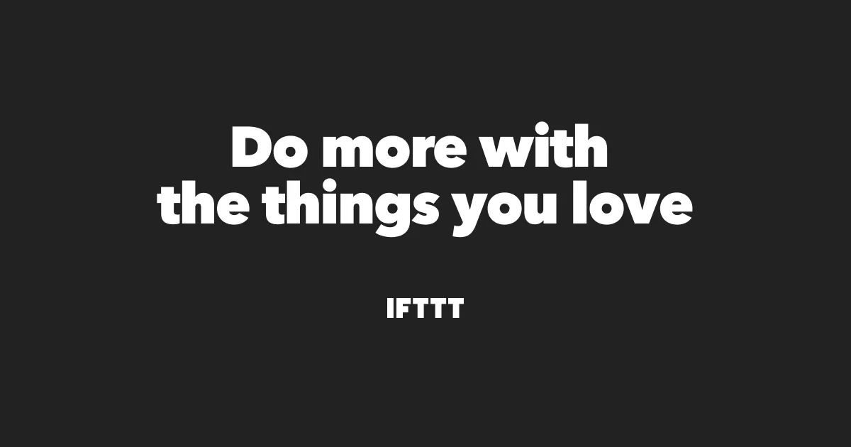 IFTTT 官方分享图
